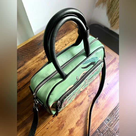 Min & Mon medium Marino crossbody bag snake and tiger print - Picture 2 of 9